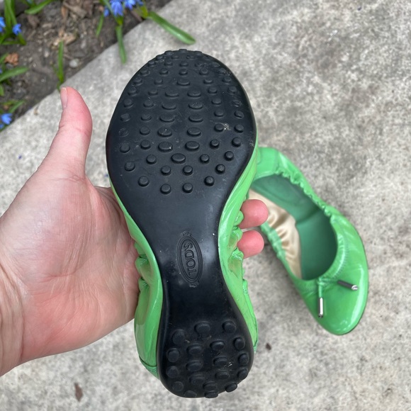 Tod’s Green Patent Leather ballerina flats, size 37 - Picture 2 of 10